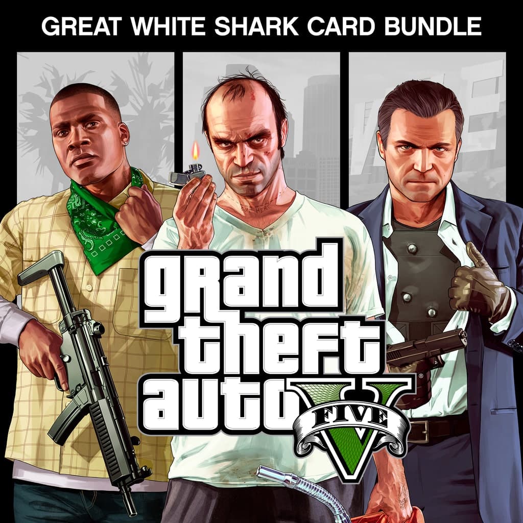 Grand Theft Auto V and Great White Shark Card Bundle